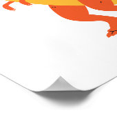 Banana T Rex Poster (Ecke)