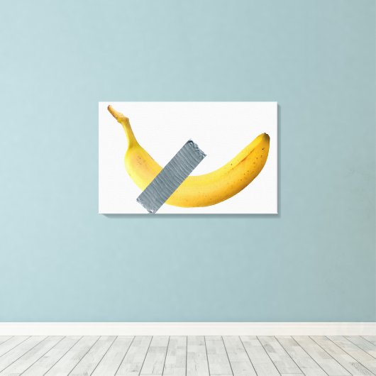 Banana Tape Parody Leinwanddruck (Insitu (Holzboden))