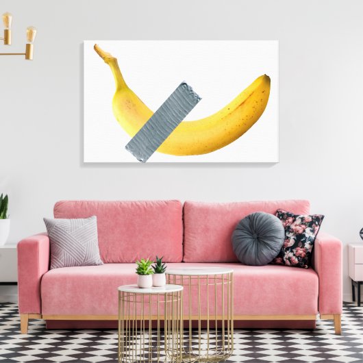 Banana Tape Parody Leinwanddruck (Insitu (Wohnzimmer))
