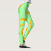 Banana Textur hellgrüne Leggings (Rechts)