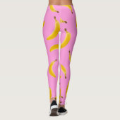 Banana Textur hellrosa Leggings (Rückseite)