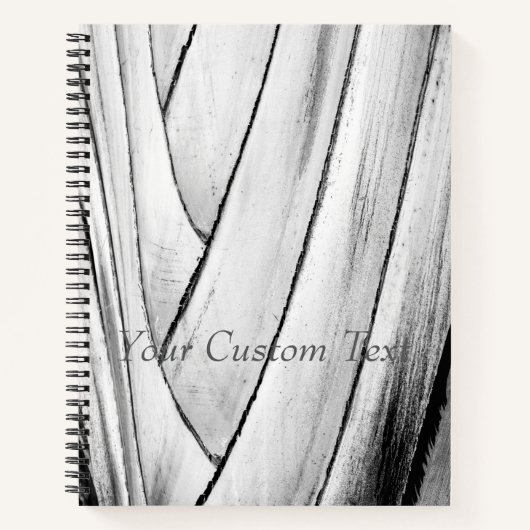 Banana Tree Bark Notebook - Anpassbarer Text Notizblock (Vorderseite)