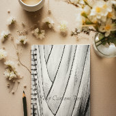 Banana Tree Bark Notebook - Anpassbarer Text Notizblock