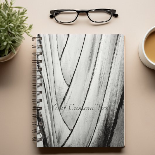 Banana Tree Bark Notebook - Anpassbarer Text Notizblock