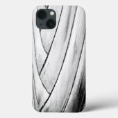 Banana Tree Bark Phone Case - Elegantes Monochrom (Rückseite)
