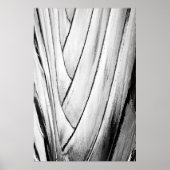 Banana Tree Bark Poster - Abstrakte einfarbige Wan (Vorne)