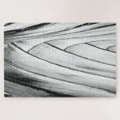 Banana Tree Bark Puzzle - Monochrome Jigsaw (Horizontal)