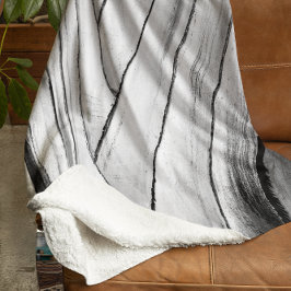 Banana Tree Bark Throw Blanket - Gemütliches Monoc Sherpadecke