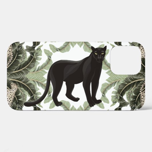 Banana Tree Cheetah Tropical Pattern Case-Mate iPhone Hülle (Rückseite (Horizontal))