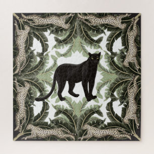 Banana Tree Cheetah Tropical Pattern Puzzle