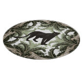 Banana Tree Cheetah Tropical Pattern Schneidebrett (Ecke)