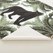 Banana Tree Cheetah Tropical Pattern Sherpadecke (3/4)