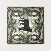 Banana Tree Cheetah Tropical Pattern Wandteppich (Vorderseite (Horizontal))