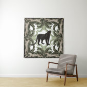 Banana Tree Cheetah Tropical Pattern Wandteppich (Beispiel)