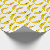Banana Trio Whimsical Muster Geschenk Geschenkpapier (Ecke)