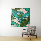 Banana tropical Leaves seamless Pattern Wandteppich (Beispiel)