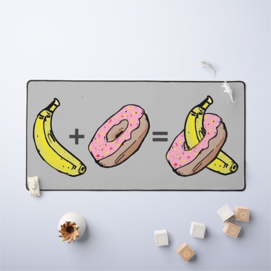 Banana und Donut Schreibtischunterlage (Kindertisch)