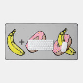 Banana und Donut Schreibtischunterlage (Tastatur & Maus)