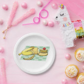Banana und Pancakes Frühstückspensum Küche Pappteller (Party)