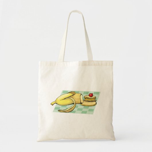 Banana und Pancakes Frühstückspensum Küche Tragetasche (Vorne)