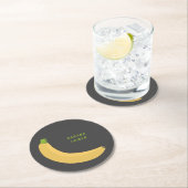 Banana-Untersetzer Runder Pappuntersetzer (Vor Ort)