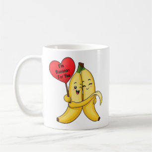 Banana-Valentinstag Kaffeetasse