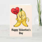 Banana-Valentinstag Karte (Vorderseite)