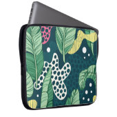 Banana verlasse abstrakte, trendige Farben Laptopschutzhülle (Vorne Rechts)