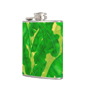 Banana verlasse Aquarellmuster Flachmann (Links)