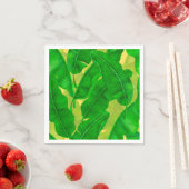 Banana verlasse Aquarellmuster Serviette (Beispiel)