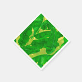 Banana verlasse Aquarellmuster Serviette (Ecke)