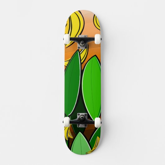 Banana Vibes – Pop Art Skateboard (Vorderseite)