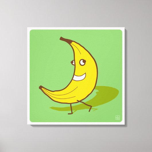 Banana Walk Reden Sie nicht Leinwanddruck (Vorderseite)