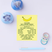 Banana, Werbung für Greengrocerts Flyer (Einzeln)
