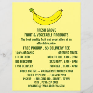 Banana, Werbung für Greengrocerts Flyer