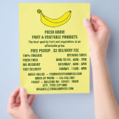 Banana, Werbung für Greengrocerts Flyer (Hand)