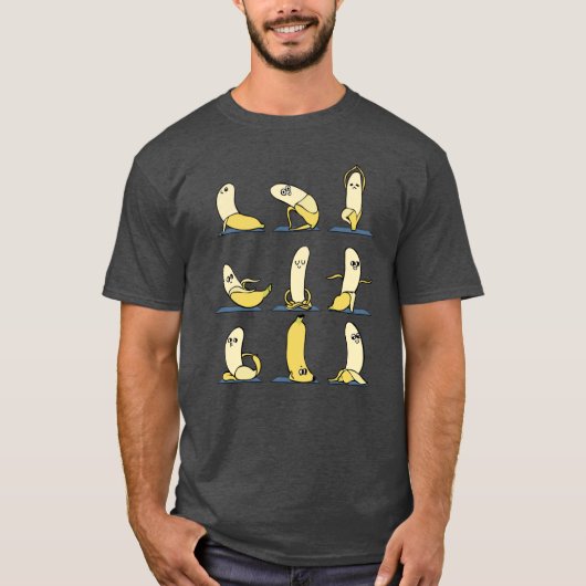 Banana Yoga retro T-Shirt (Vorderseite)