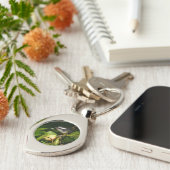 Bananaquit Bird Eating Tropical Photography Schlüsselanhänger (Seite)