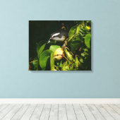 Bananaquit Bird essen tropische Fotografie Leinwanddruck (Insitu (Holzboden))