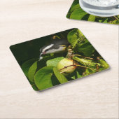 Bananaquit Bird essen tropische Fotografie Rechteckiger Pappuntersetzer (angewinkelt)