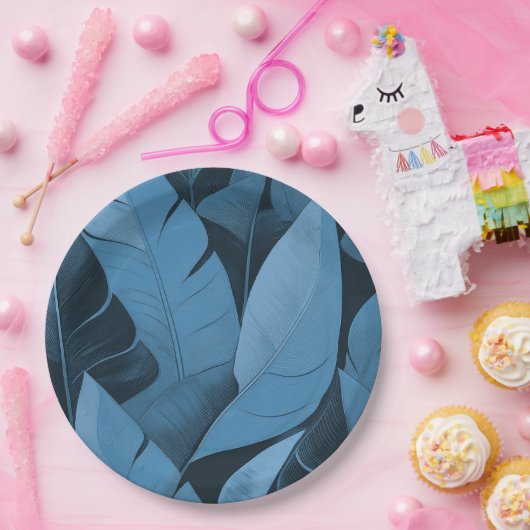 Bananarama Hawaiian Banana Leaves Pappteller (Party)