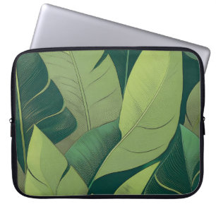 Bananarama Hawaiian Banana Leaves Wetsuit Laptopschutzhülle