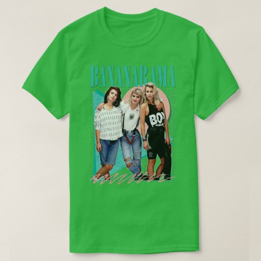Bananarama Retro 80er Fan Art Design T-Shirt (Design vorne)