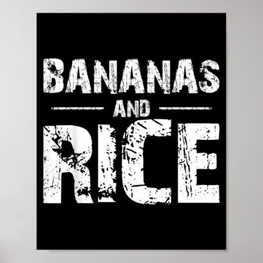 Bananas and rice  poster (Vorne)