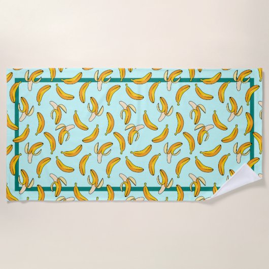 Bananas Beach Handtuch (Vorderseite)