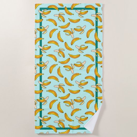 Bananas Beach Handtuch (Vorderseite)