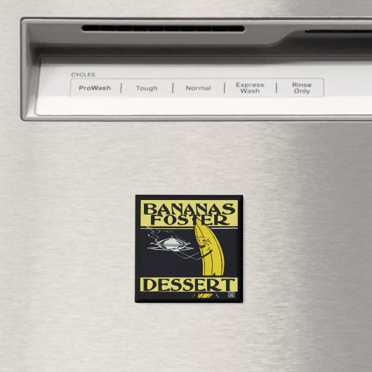Bananas Foster Dessert Magnet (In Situ (Geschirrspüler))