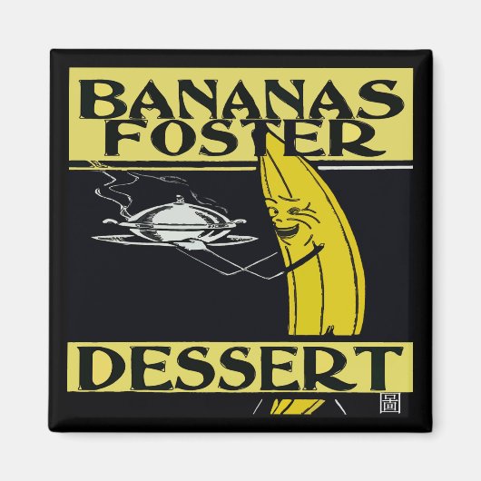 Bananas Foster Dessert Magnet (Vorne)