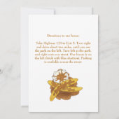 Bananas Foster Retro Dinner Party Desserts Nahrung Einladung (Rückseite)