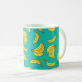 Bananas hand drawn seamless pattern. Sketch illust Kaffeetasse (VorderseiteRechts)